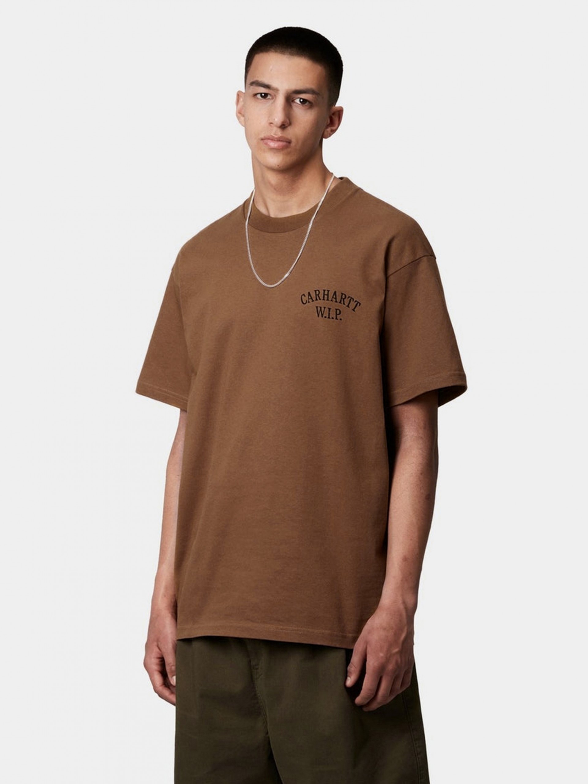 T-shirt Carhartt WIP Cabinetry Castanha