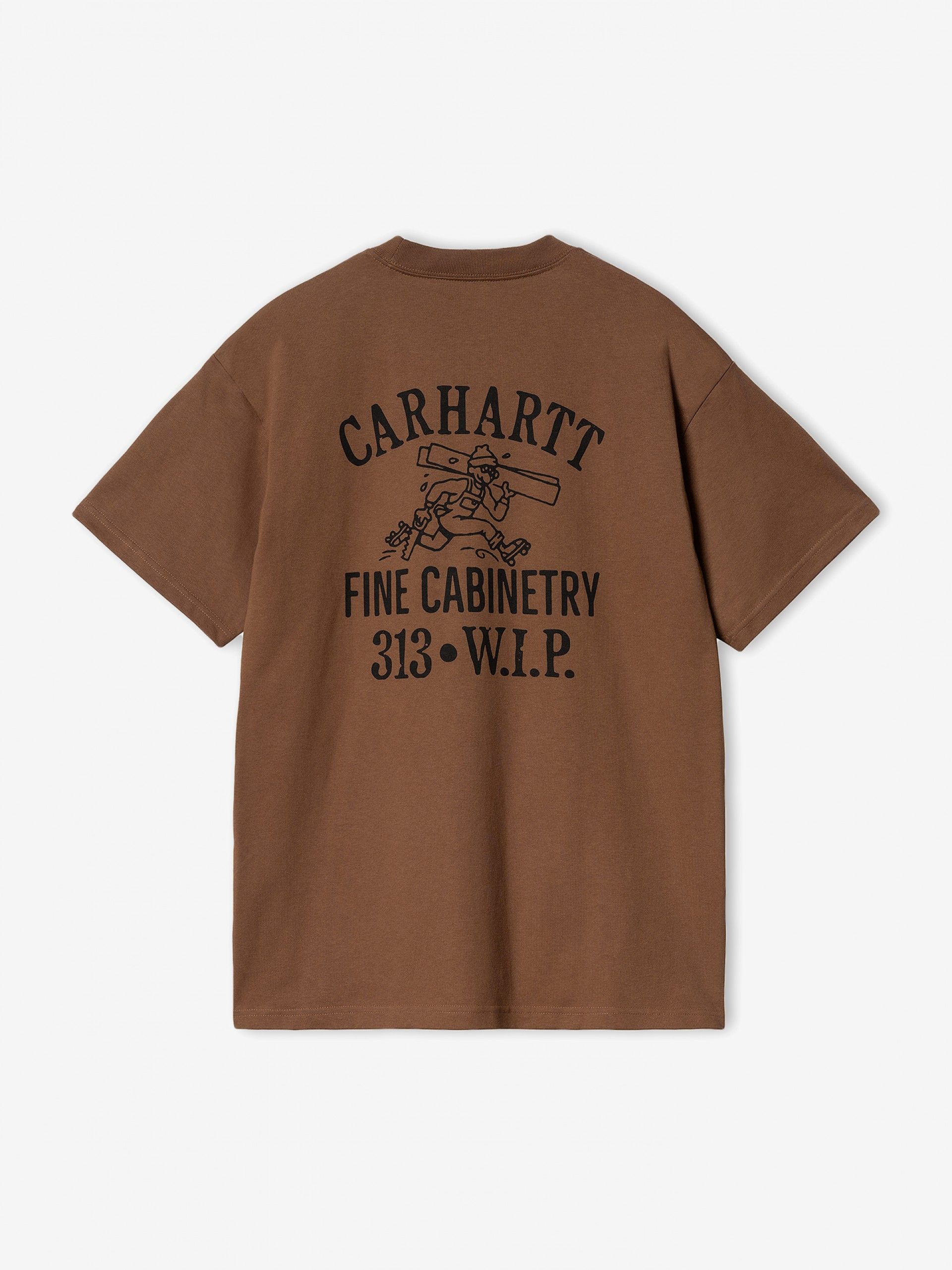 T-shirt Carhartt WIP Cabinetry Castanha