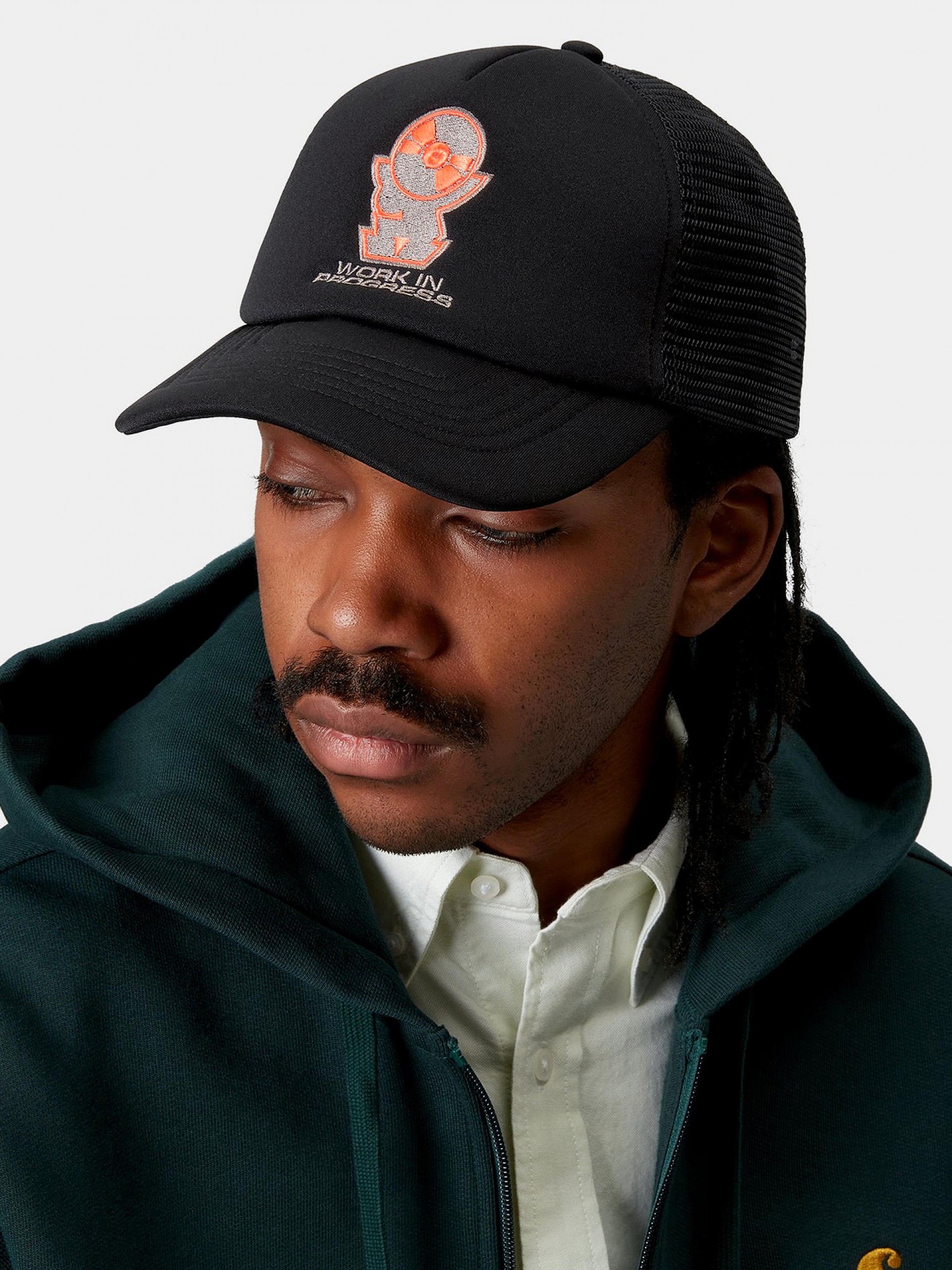 Boné Carhartt WIP Harttronix Trucker Preto