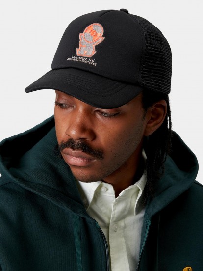 Carhartt WIP Harttronix Trucker Black Cap