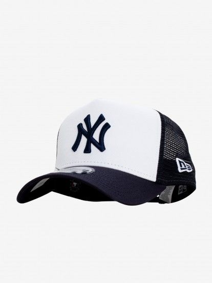 New Era New York Yankees Clean Trucker Blue and White Cap