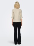 Only JDYSAY 3/4 Linen V-Neck Beige Shirt