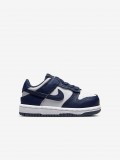 Sapatilhas Nike Dunk Low Azuis e Brancas Para Beb