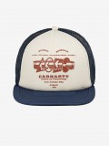 Gorra Carhartt WIP Runaway Trucker Azul y Beige