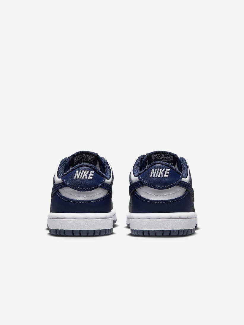 Sapatilhas Nike Dunk Low Azuis e Brancas Para Beb