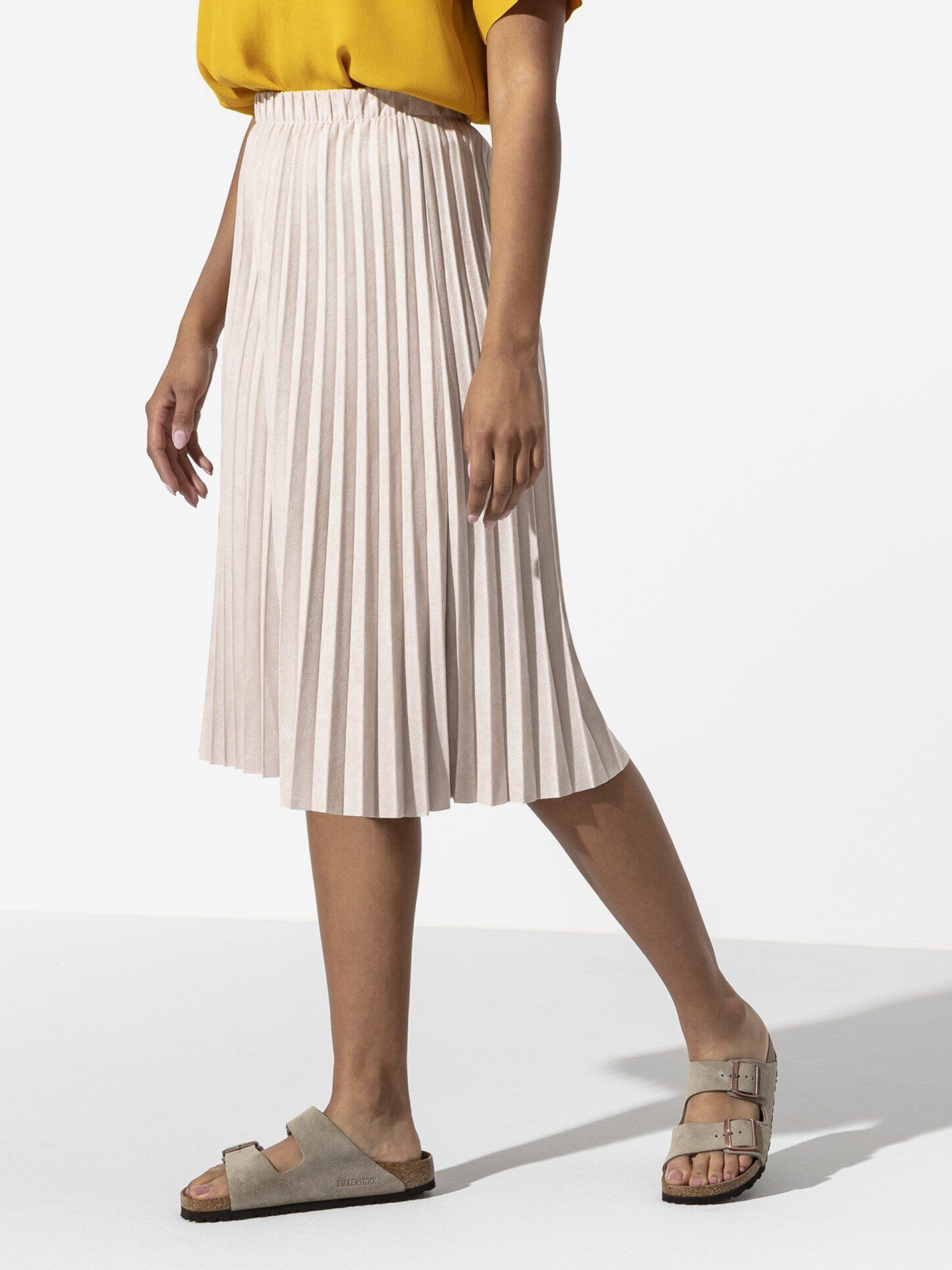 Birkenstock Arizona Soft Footbed Suede Grey Slides