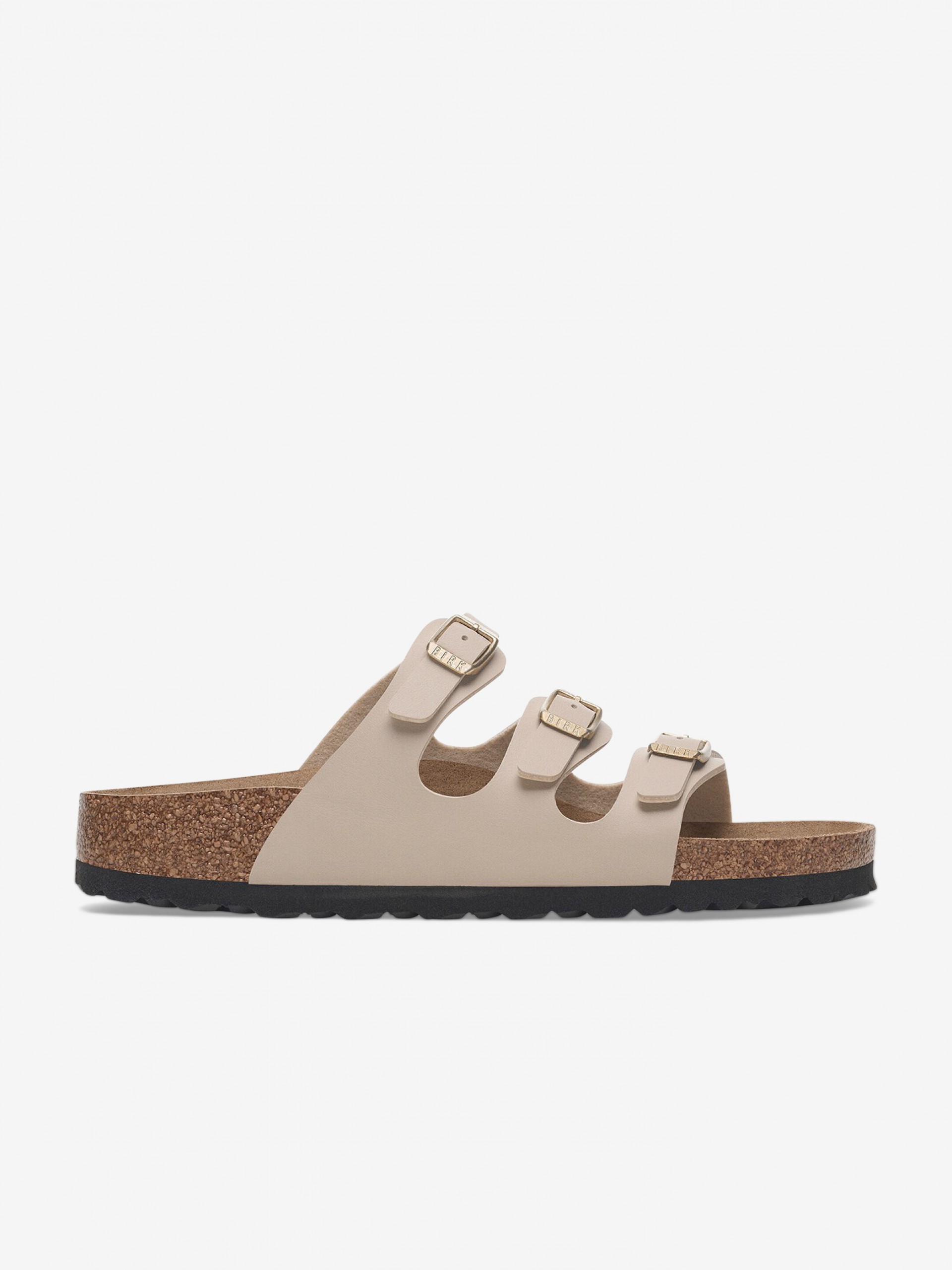 Birkenstock Florida Birko-Flor Beige Slides