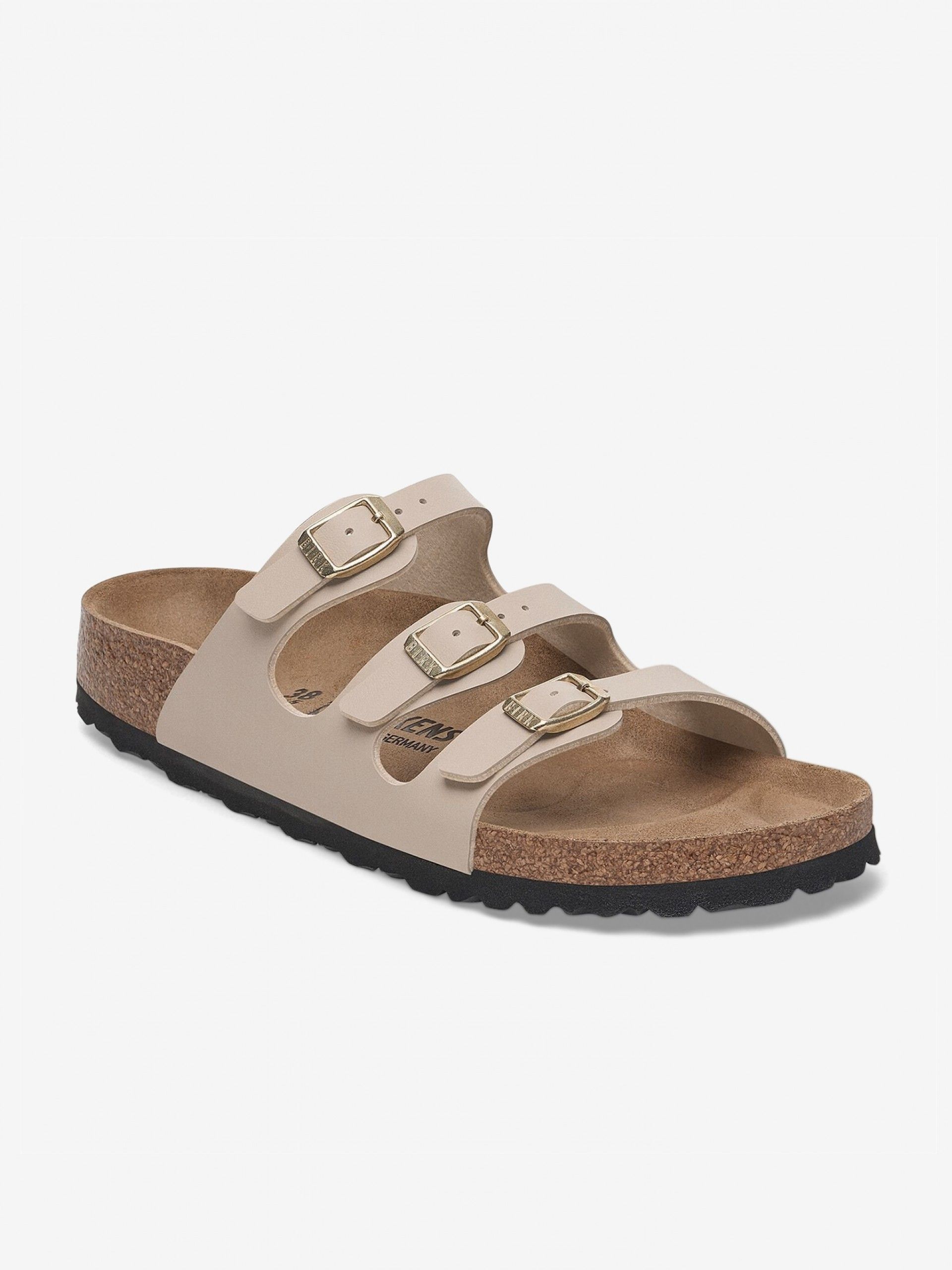 Birkenstock Florida Birko-Flor Beige Slides