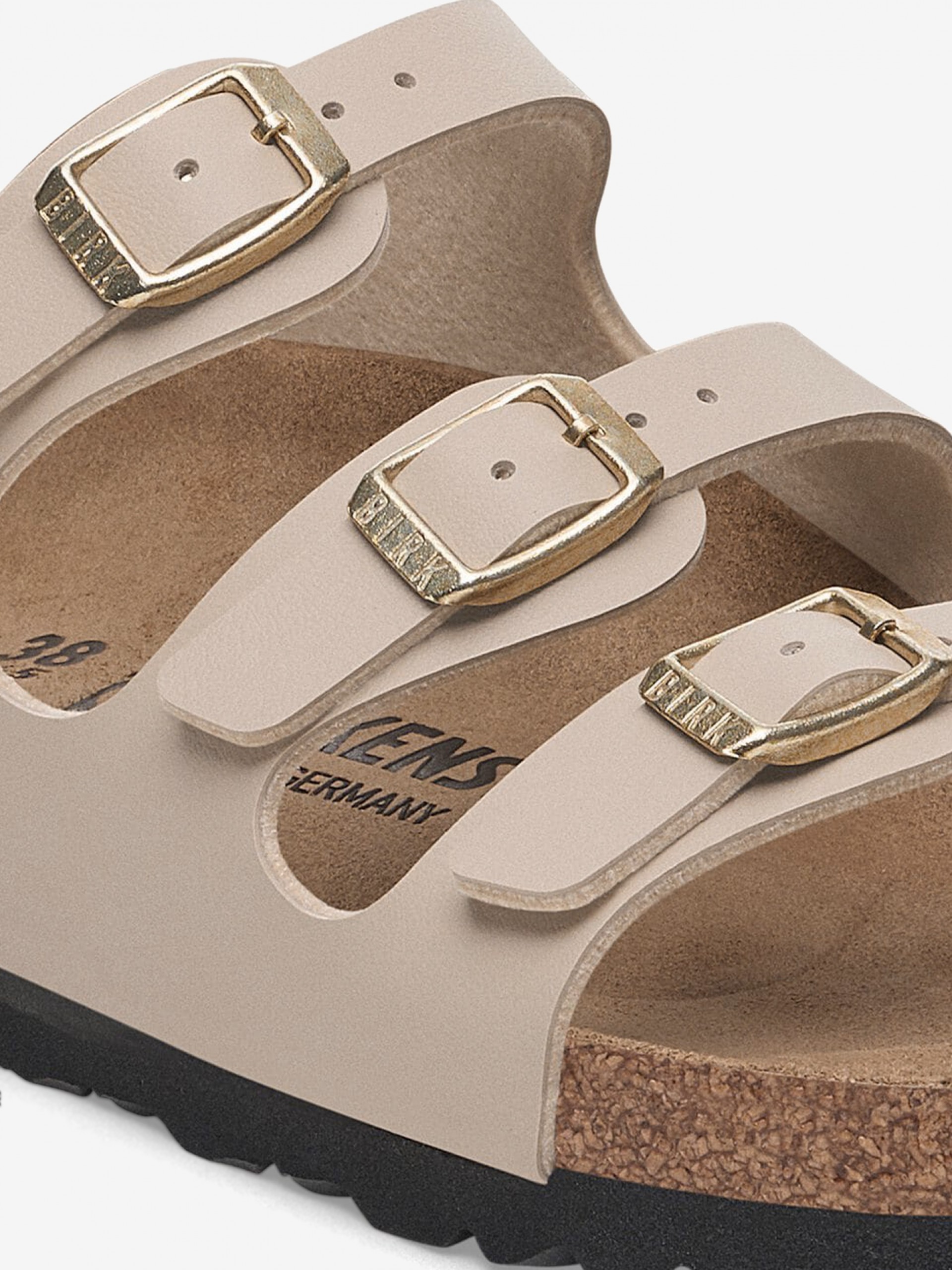 Birkenstock Florida Birko-Flor Beige Slides
