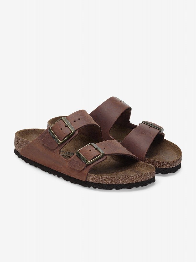 Chanclas Birkenstock Arizona Oiled Leather Marrones