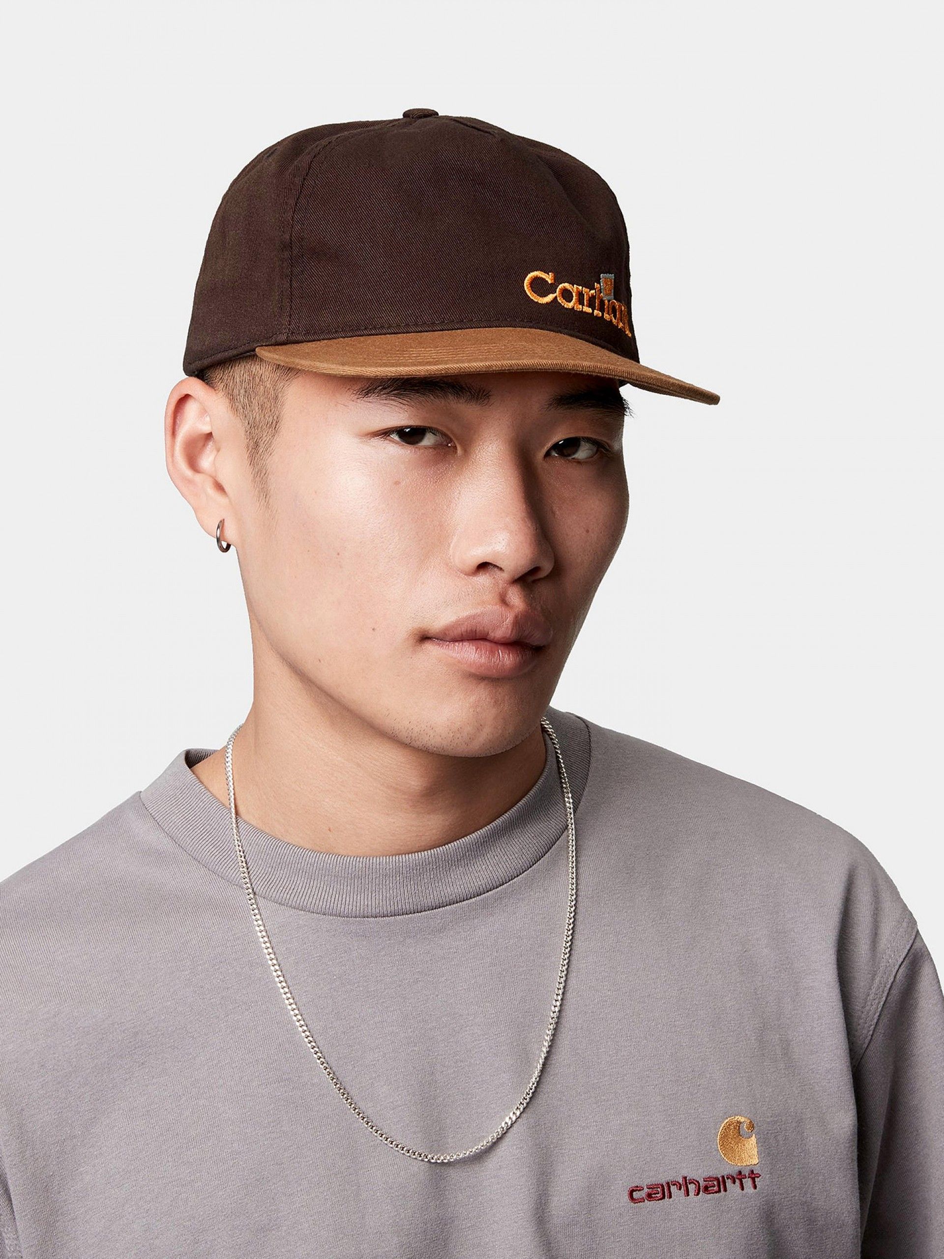 Carhartt WIP Label Script Brown Cap