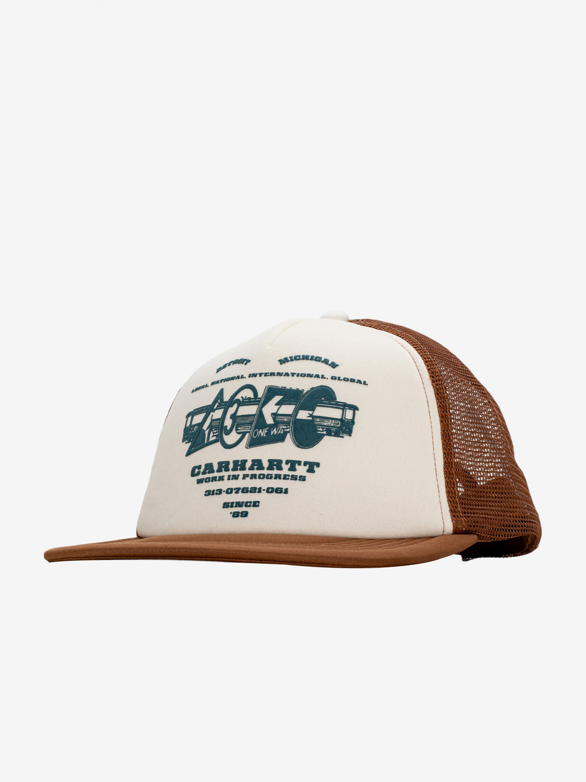 Carhartt WIP Runaway Trucker Camel and Beige Cap