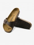 Birkenstock Madrid Birko-Flor Brown Slides