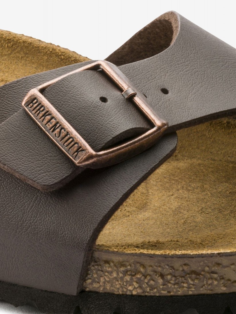 Birkenstock Madrid Birko-Flor Brown Slides