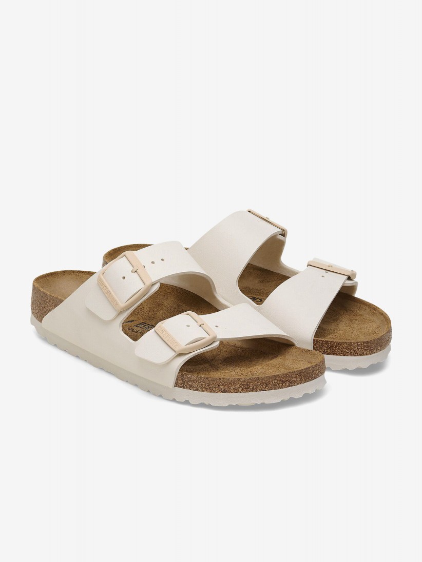 Birkenstock Arizona Birko-Flor Beige Slides