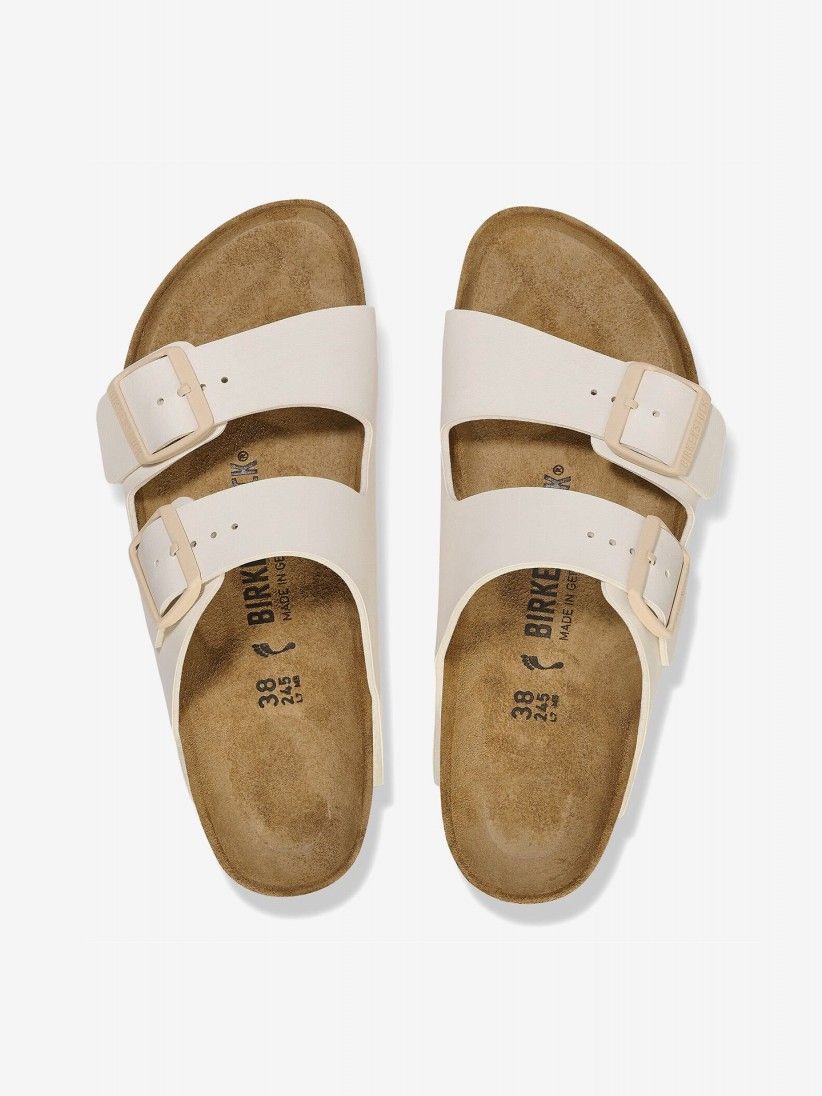 Birkenstock Arizona Birko-Flor Beige Slides