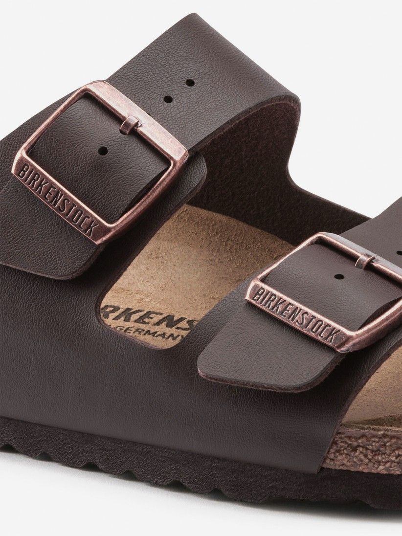 Birkenstock Arizona Birko-Flor Brown Slides