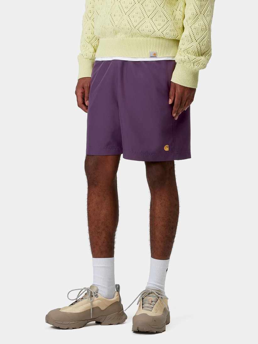 Carhartt WIP Chase Purple Swimming Shorts