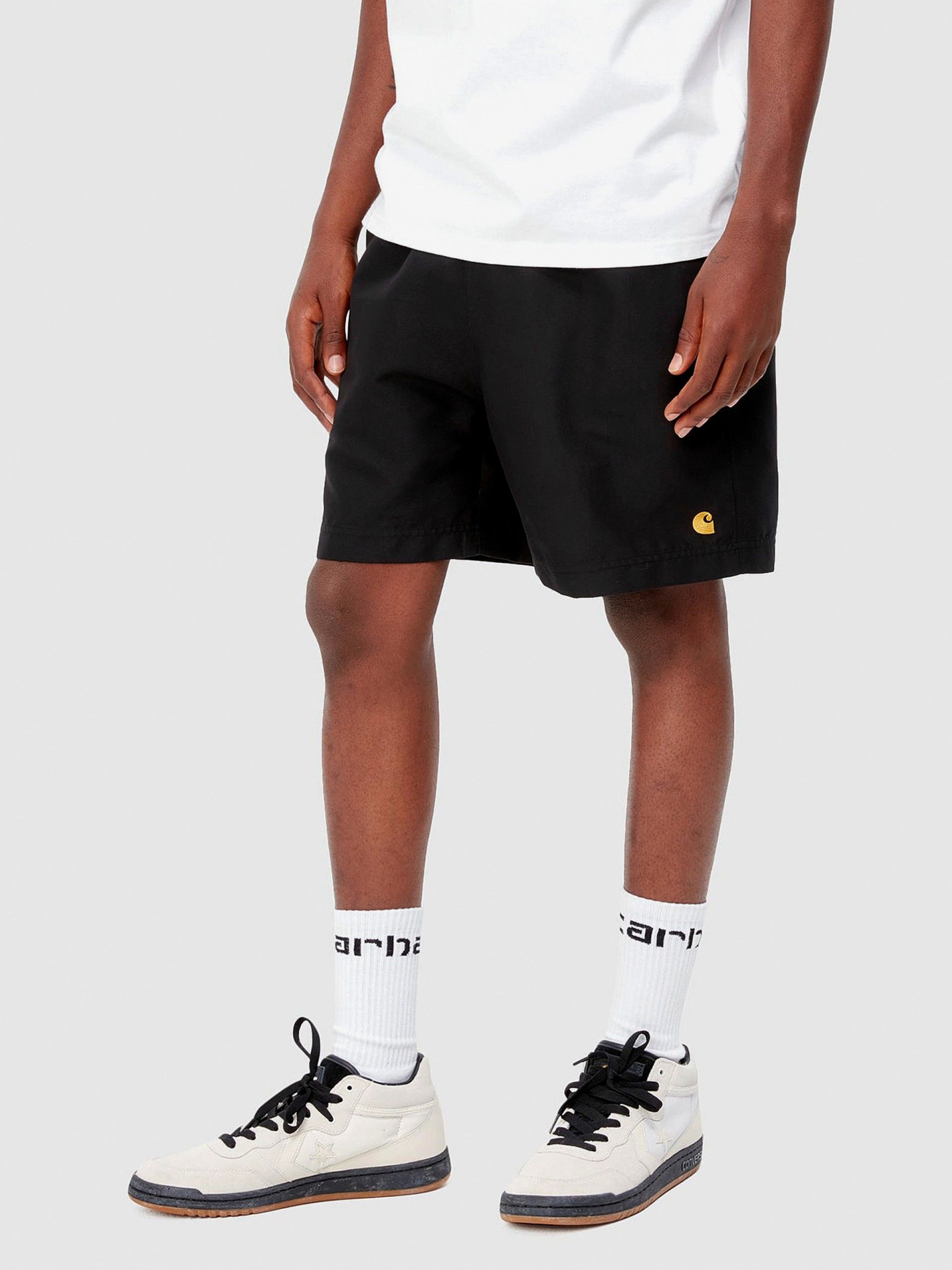 Carhartt WIP Chase Black Swimming Shorts