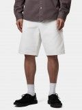Pantalones Cortos Carhartt WIP Single Knee Blancos