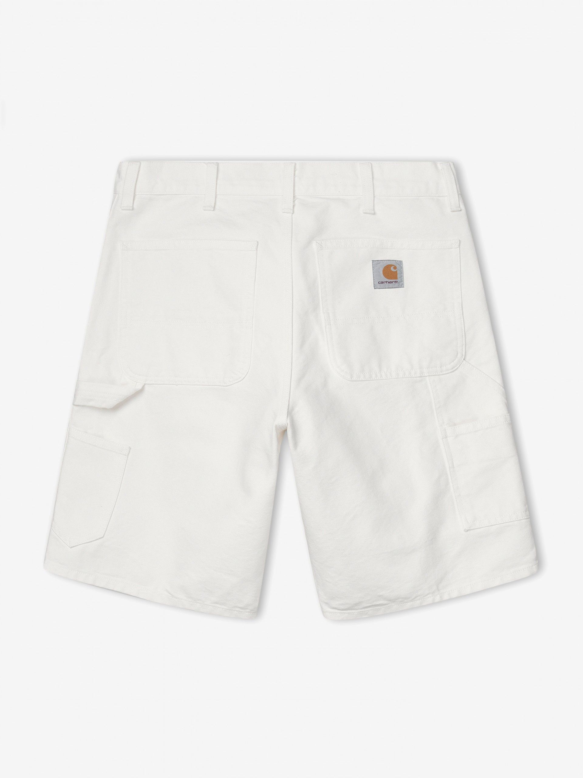 Pantalones Cortos Carhartt WIP Single Knee Blancos
