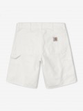 Pantalones Cortos Carhartt WIP Single Knee Blancos