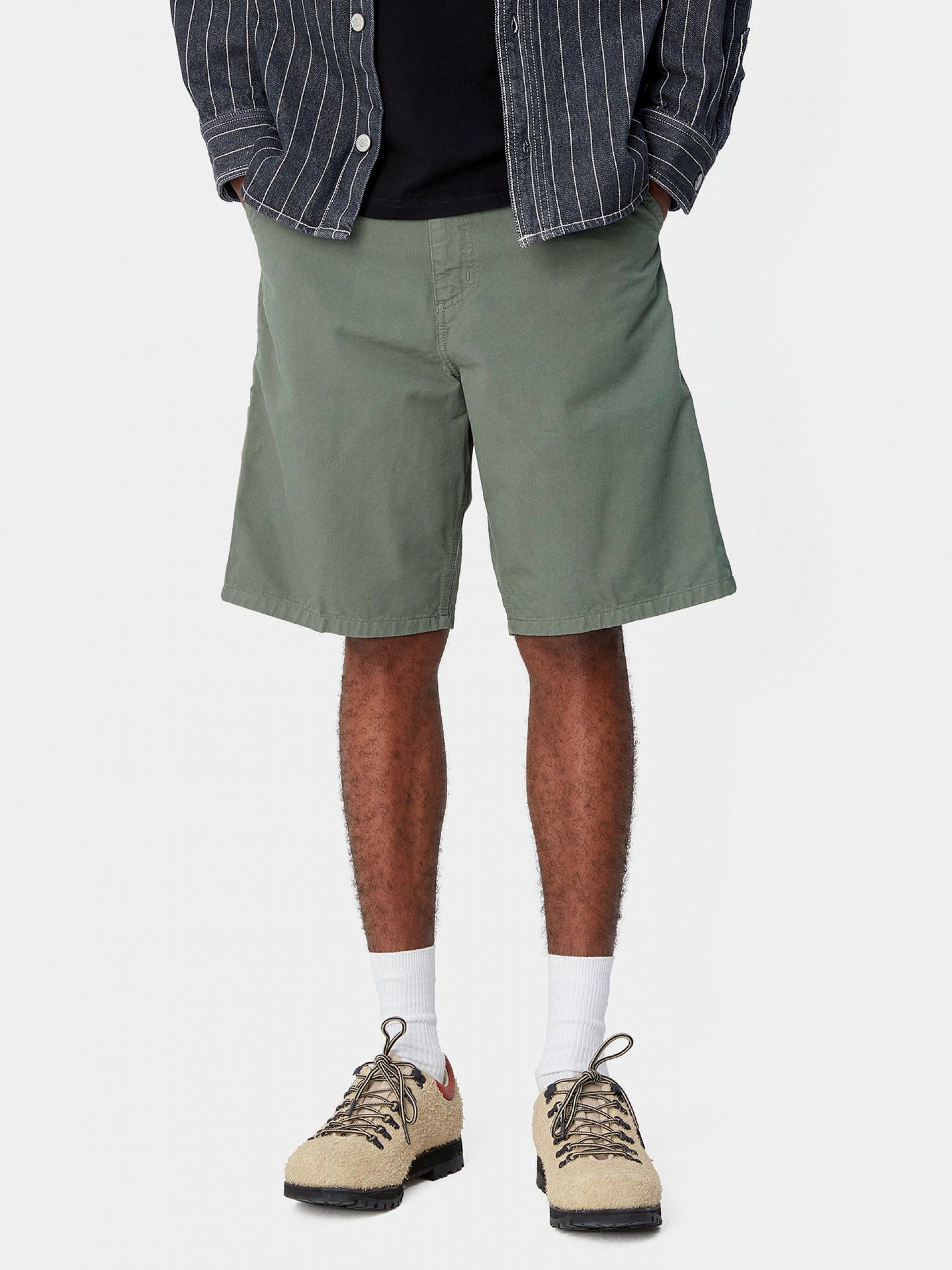 Carhartt WIP Single Knee Drill Green Shorts