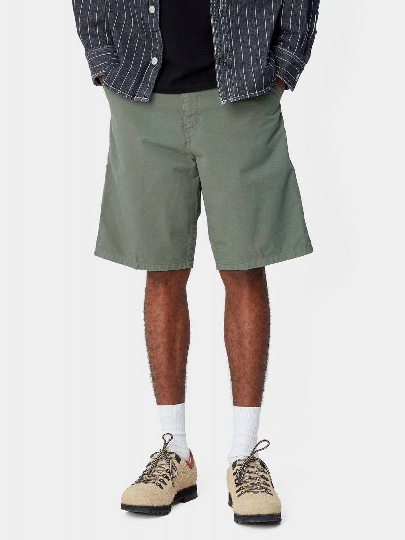 Pantalones Cortos Carhartt WIP Single Knee Drill Verdes Pantalones Cortos Carhartt WIP Single Knee Drill Verdes
