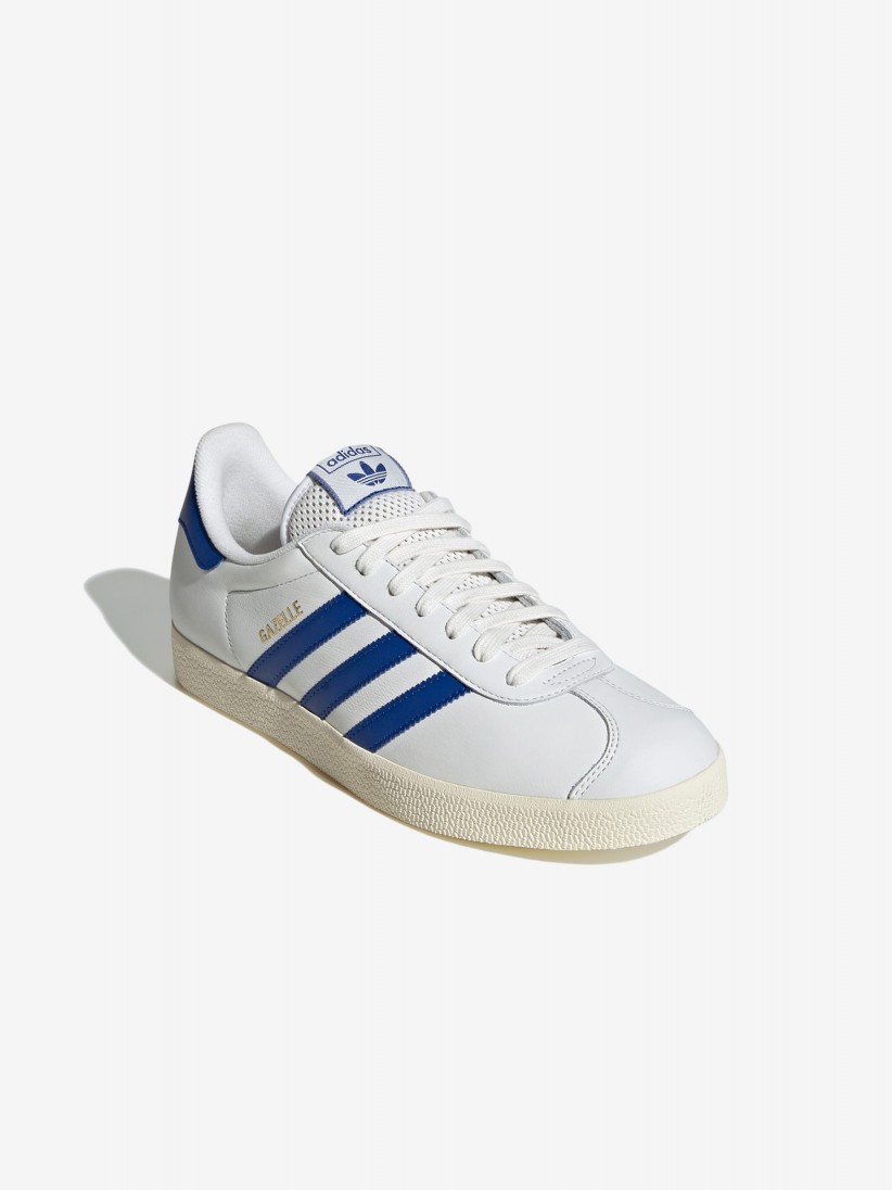 Sapatilhas Adidas Gazelle Brancas e Azuis