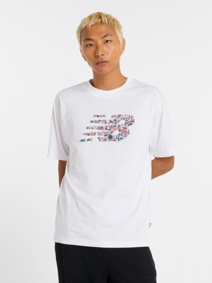 T-shirt New Balance Nautical Logo Branca