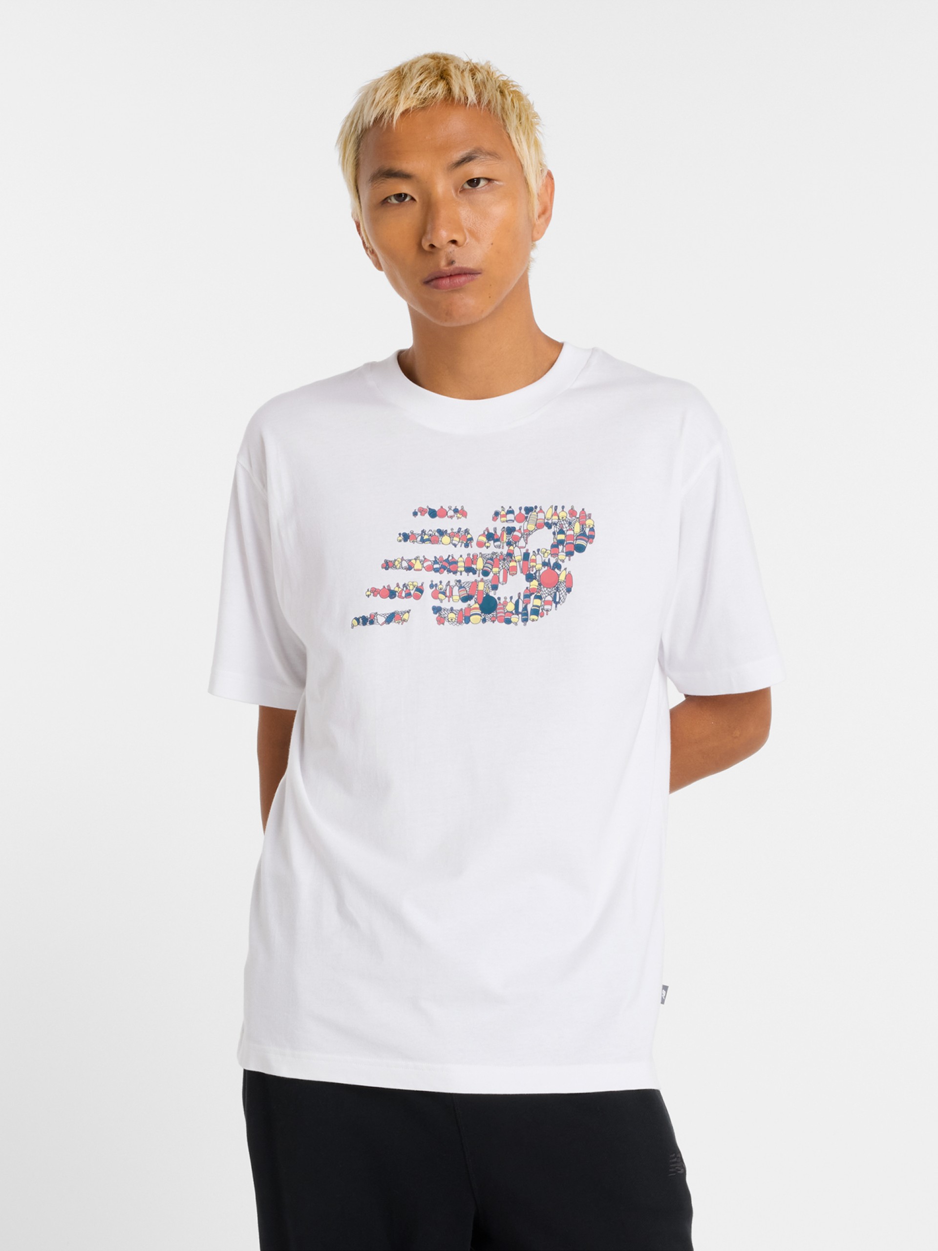 T-shirt New Balance Nautical Logo Branca