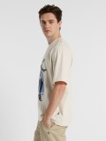 New Balance Hoops Graphic Vintage Beige T-shirt New Balance Hoops Graphic Vintage Beige T-shirt