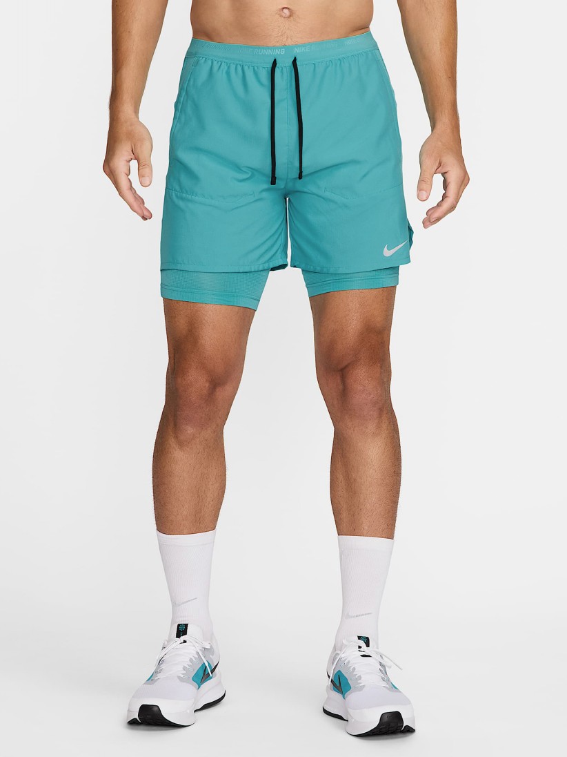 Nike Dri-FIT Stride Hybrid 13cm Blue Running Shorts For Men