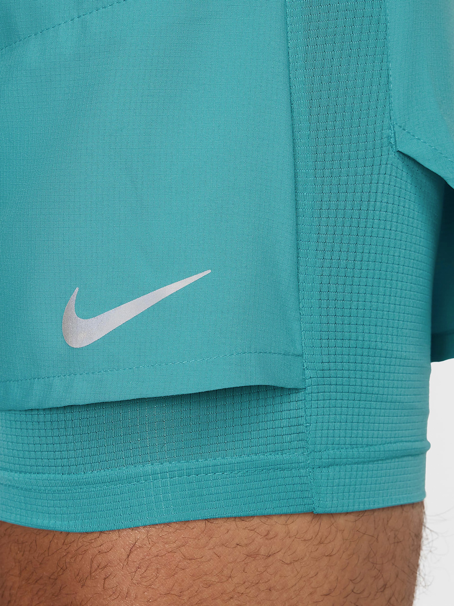 Pantalones Cortos de Running Nike Dri-FIT Stride Hybrid 13cm Azules Para Hombre