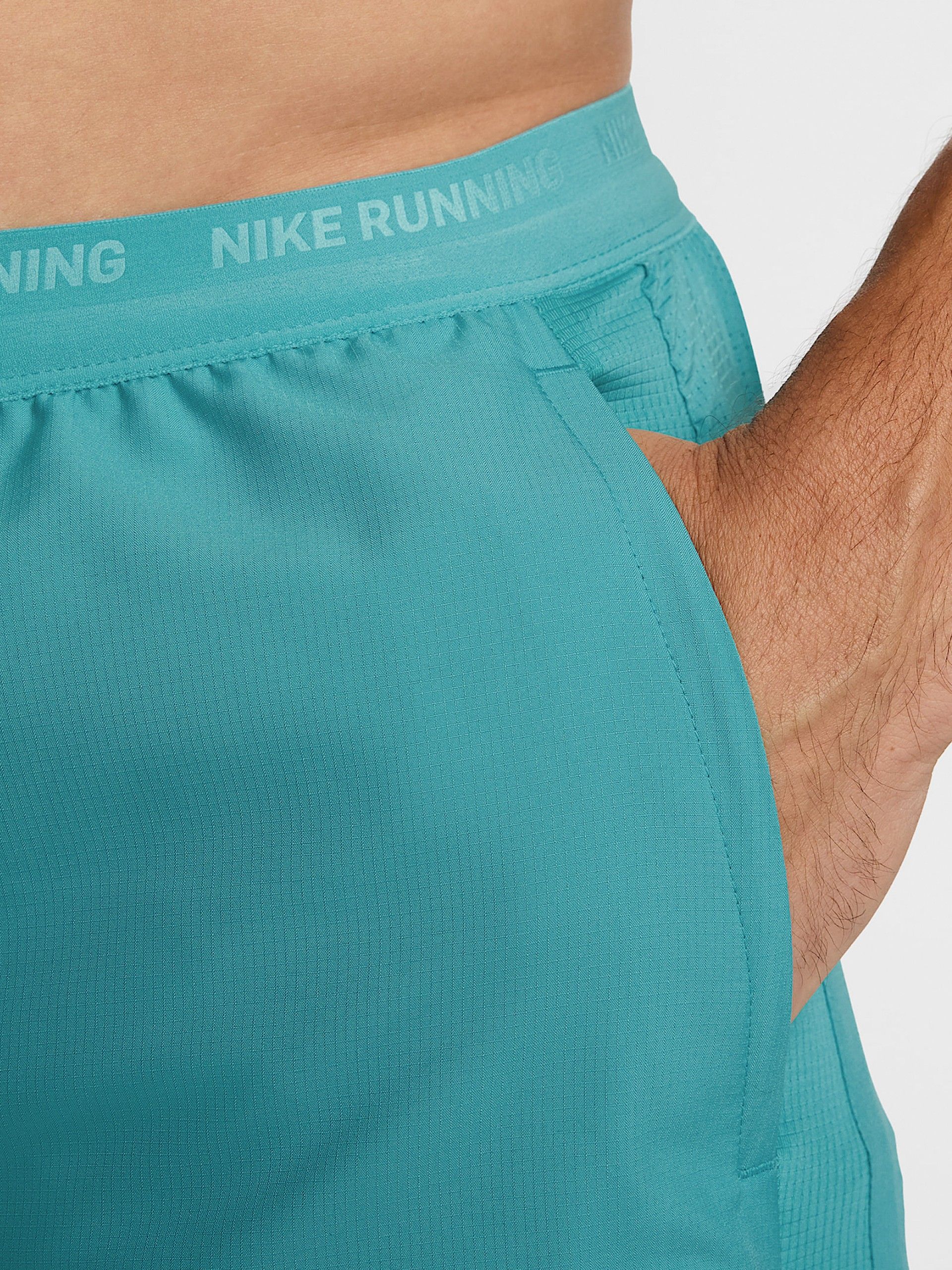Pantalones Cortos de Running Nike Dri-FIT Stride Hybrid 13cm Azules Para Hombre