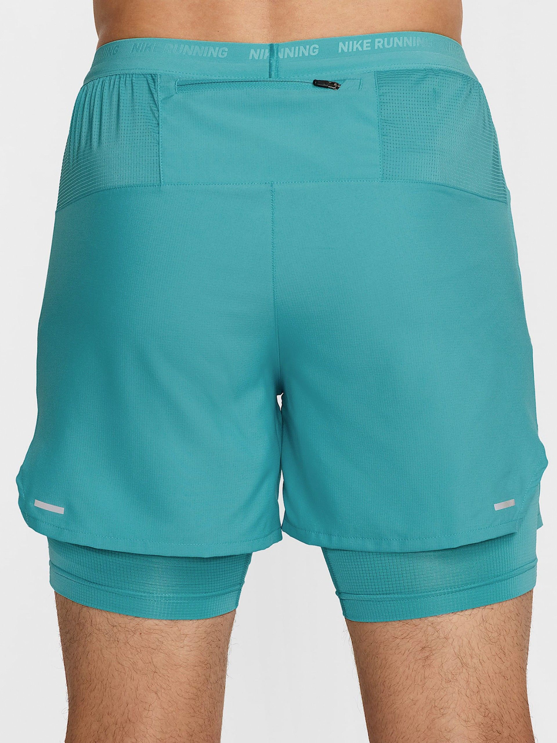 Pantalones Cortos de Running Nike Dri-FIT Stride Hybrid 13cm Azules Para Hombre