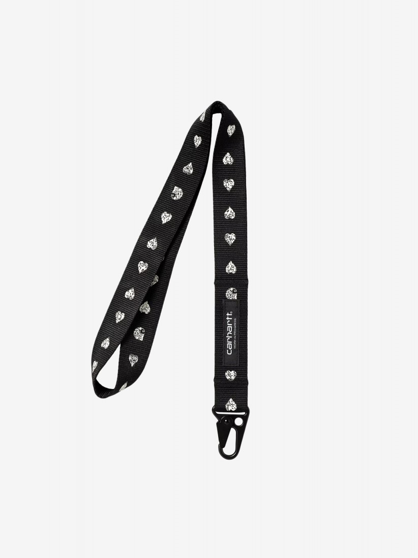 Porta-chaves Carhartt WIP Drewe Heart Stripe Preto