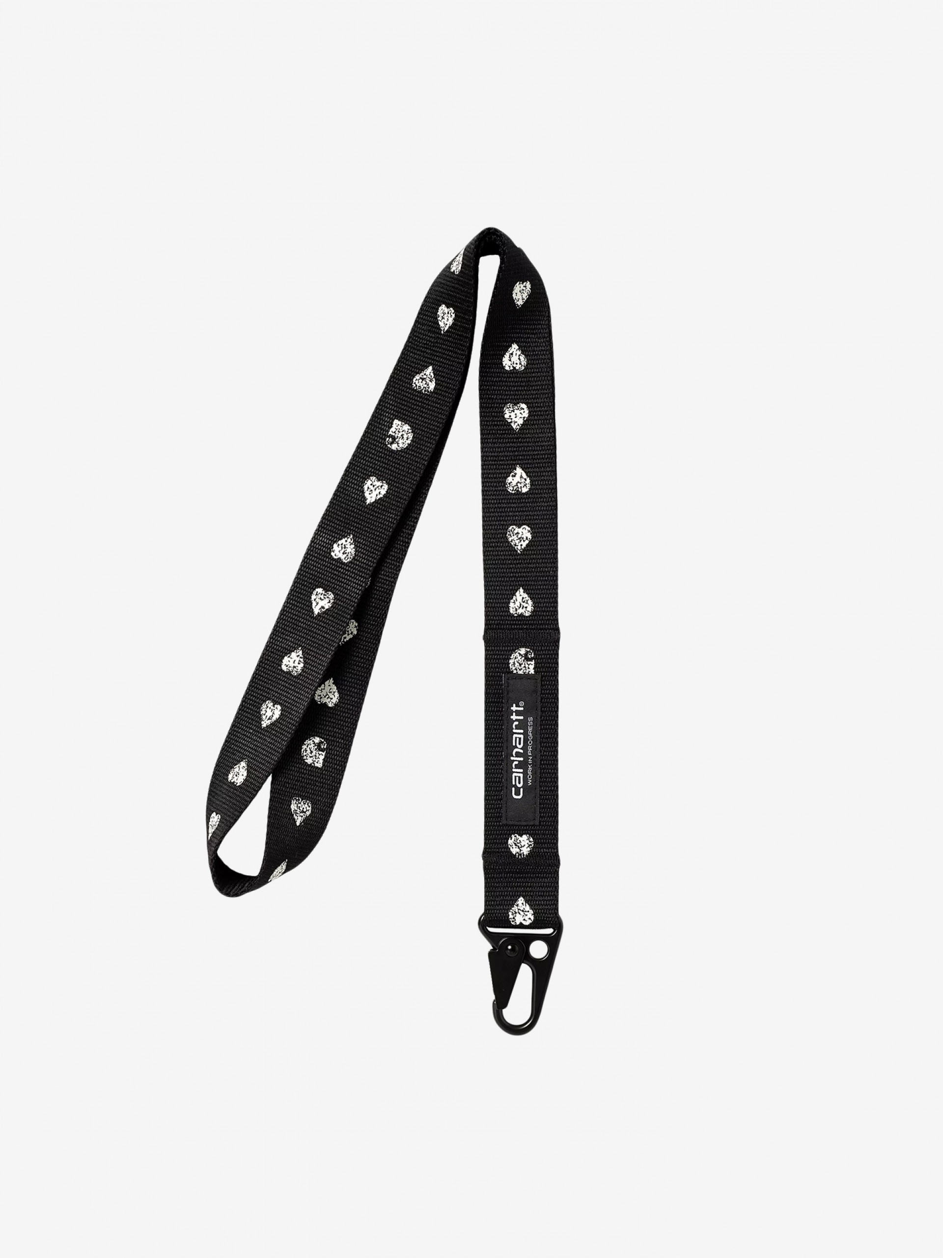 Carhartt WIP Drewe Heart Stripe Black Keychain