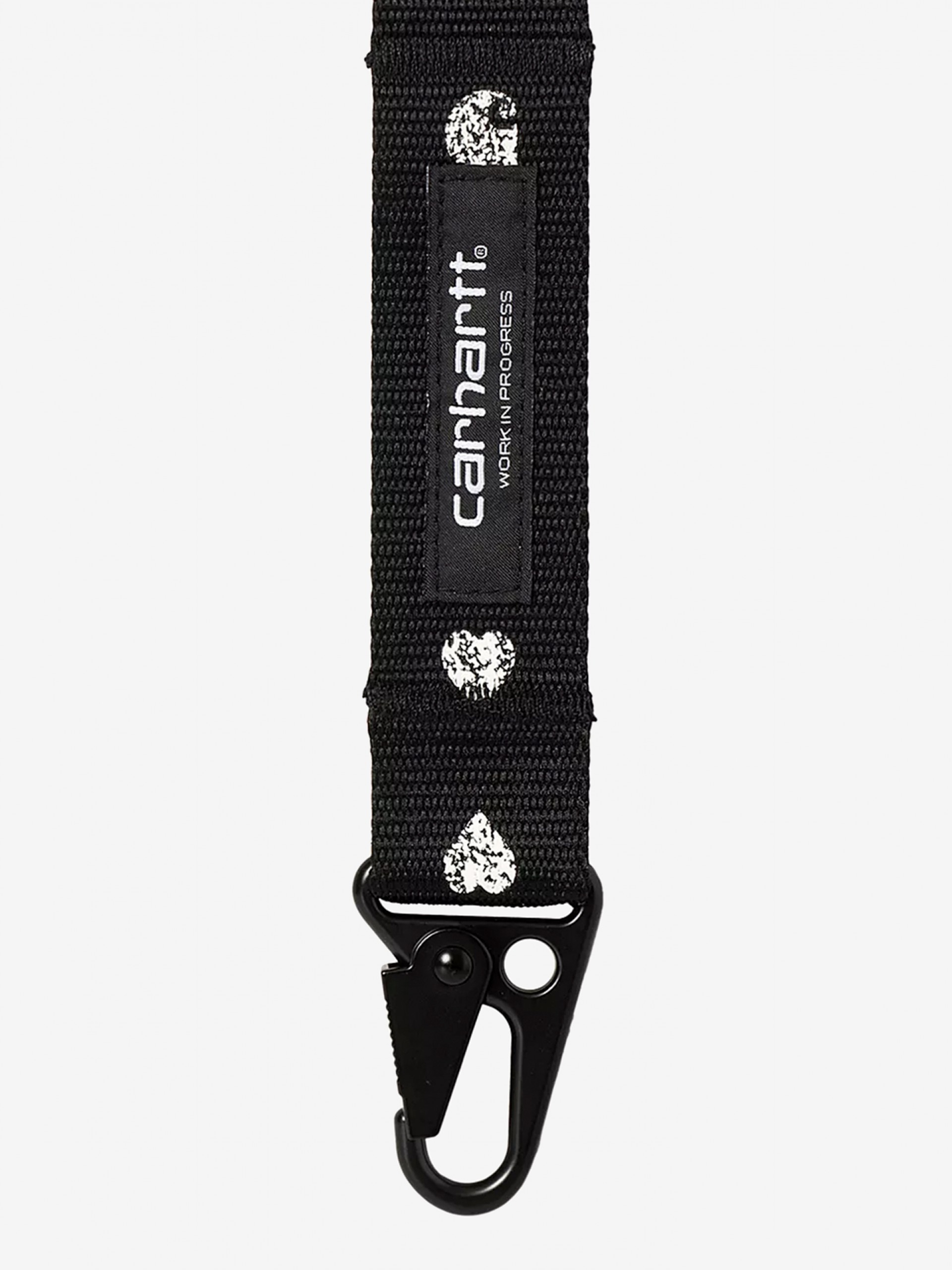 Carhartt WIP Drewe Heart Stripe Black Keychain