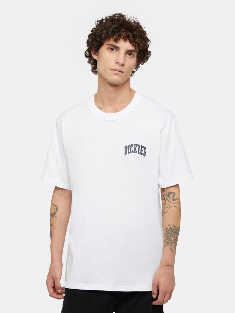 T-shirt Dickies Aitkin Chest Branca