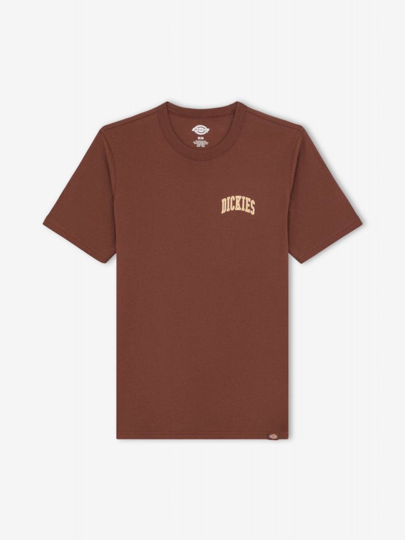 T-shirt Dickies Aitkin Chest Castanha