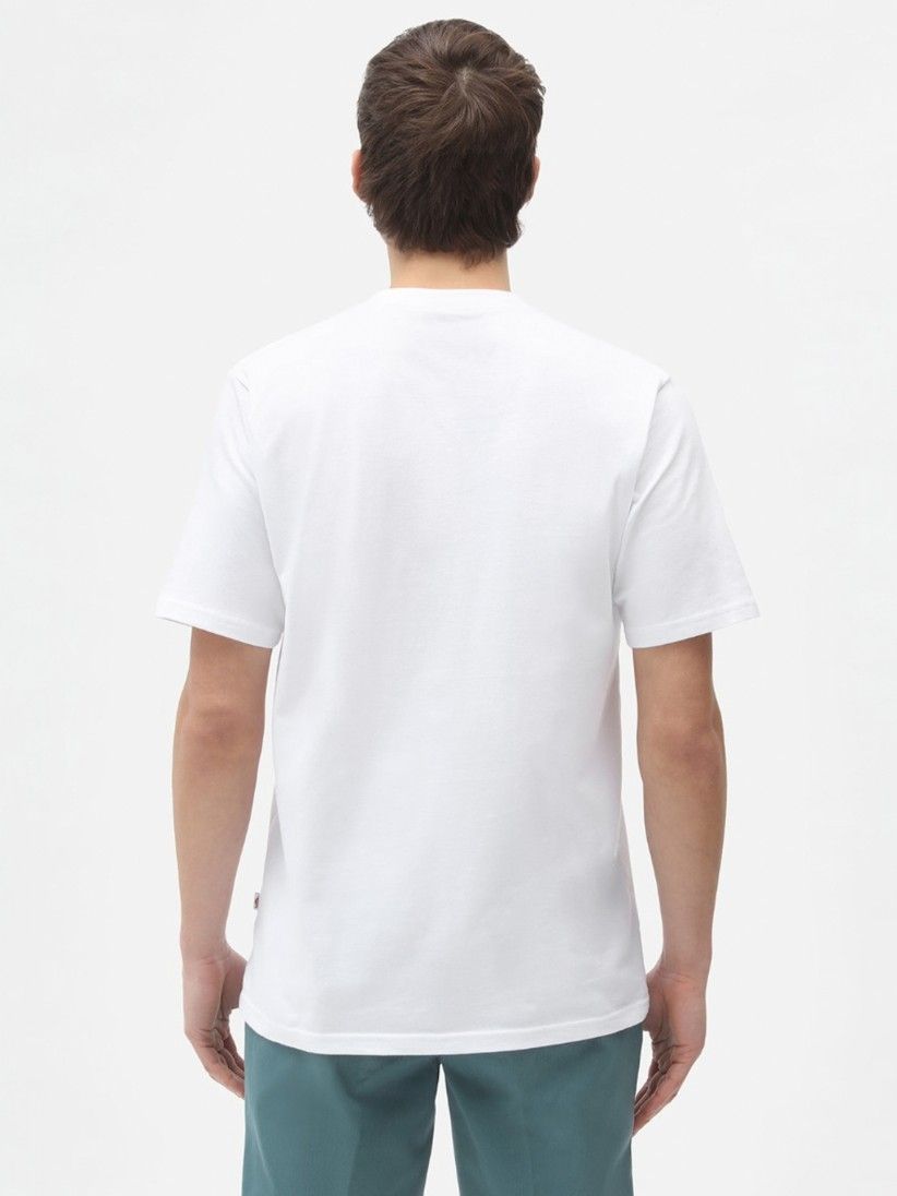 T-shirt Dickies Icon Logo Branca