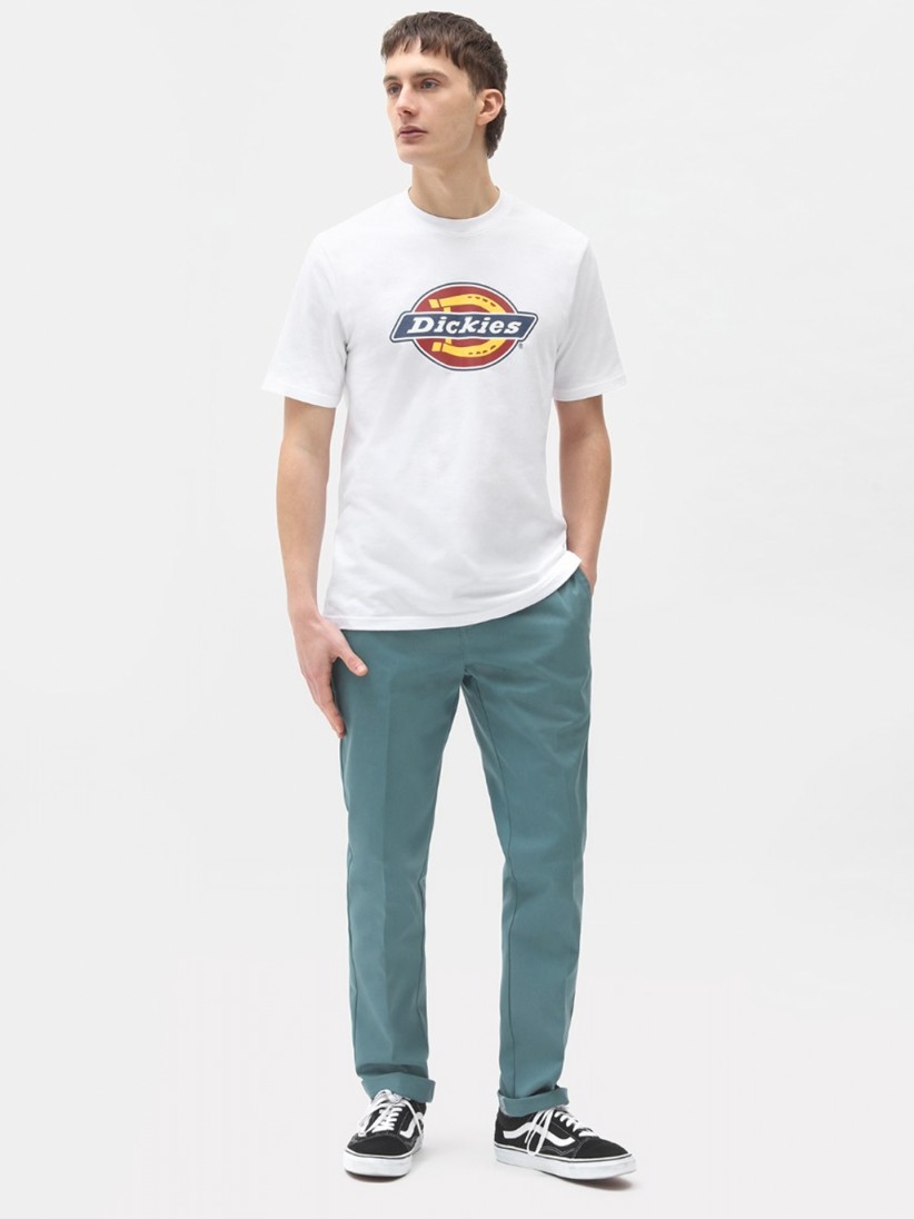 T-shirt Dickies Icon Logo Branca