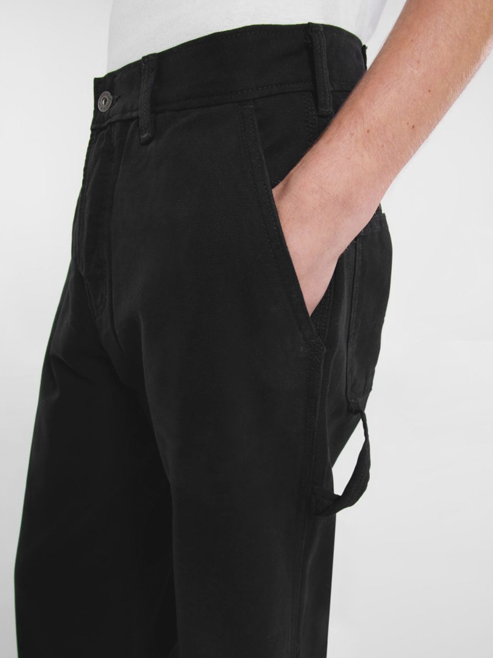 Calças Dickies Canvas Carpenter Lightweight Pretas