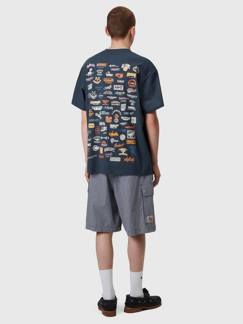 Carhartt WIP Logo Blue T-shirt - I034643.2OT.XX - BZR Online