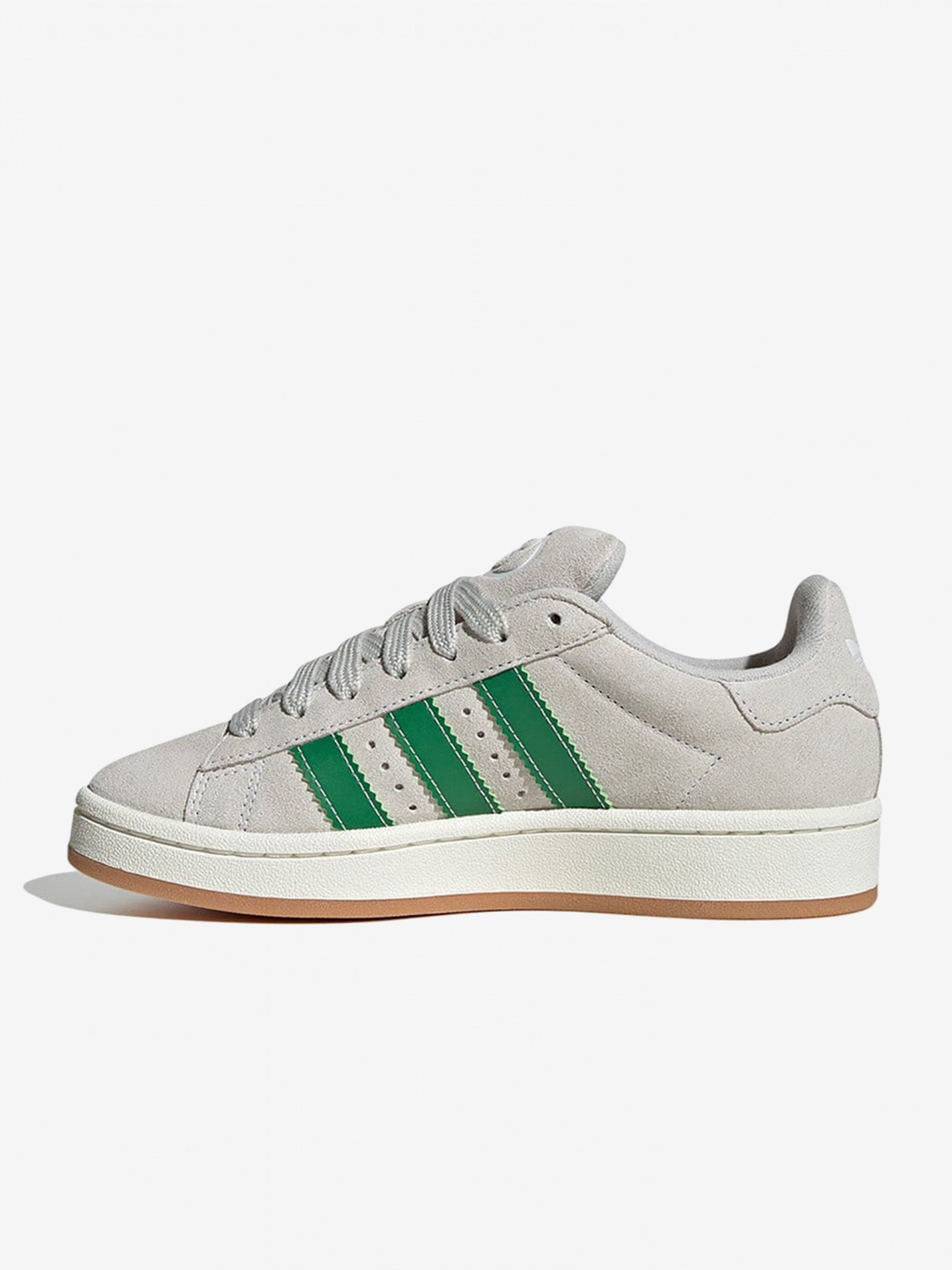 Adidas Campus 00s J Grey and Green Sneakers