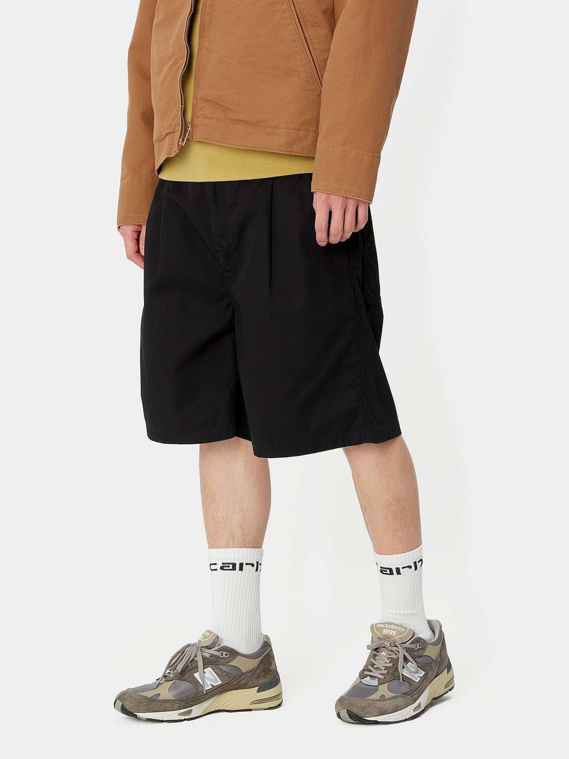 Carhartt WIP Double Albert Black Shorts
