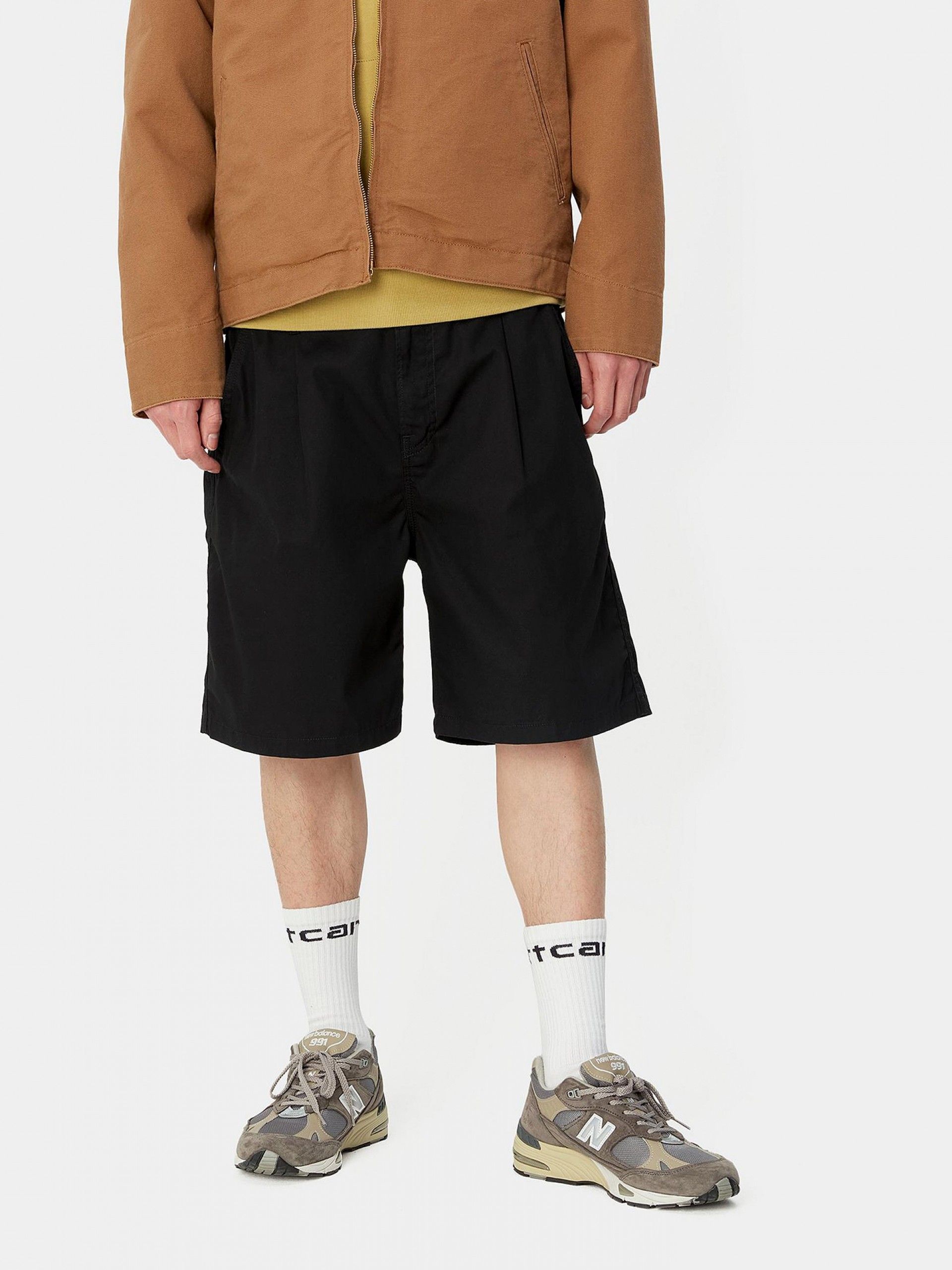 Carhartt WIP Double Albert Black Shorts
