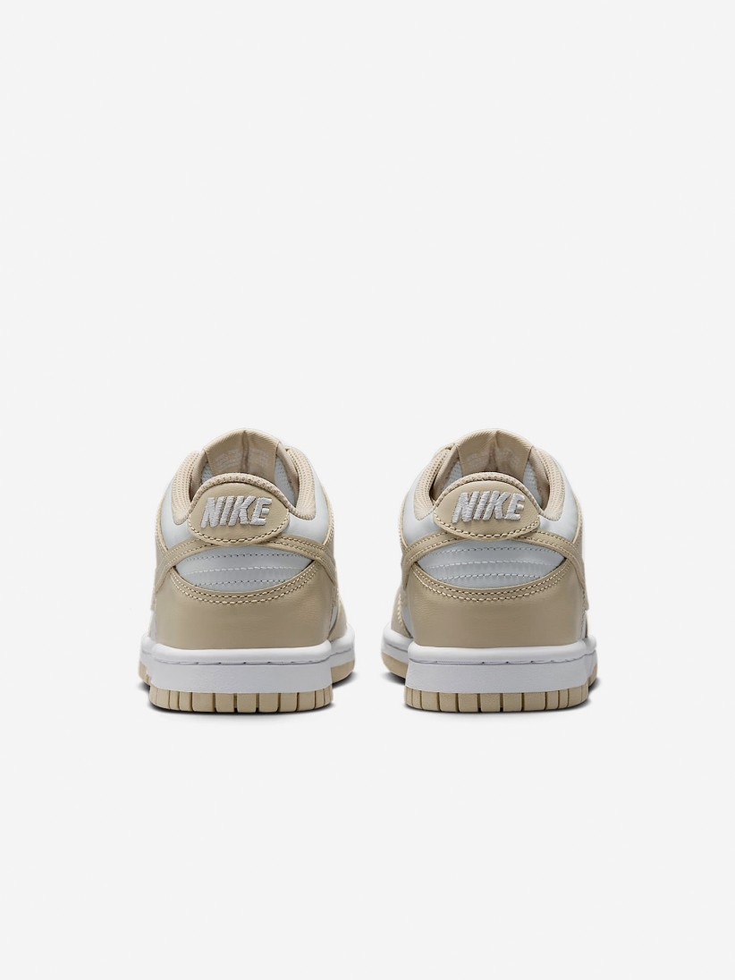 Sapatilhas Nike Dunk Low Bege e Brancas Jnior