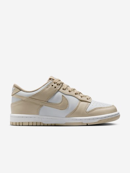 Zapatillas Nike Dunk Low Beige y Blancas Jnior